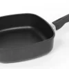 AMT Gastroguss AMT Eckpfanne Hoch Aus Aluguss Mit Stielgriff Für Induktion 26 X 26 Cm / Boden: 20,5 Cm / Höhe: 8 Cm / Länge Mit Griff: 48,5 Cm / Gewicht: 2,1 Kg 8